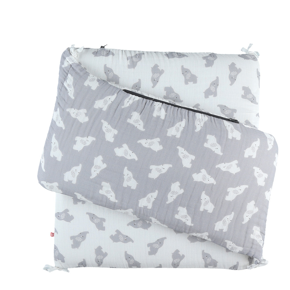 Tour De Lit Respirant Elephant Mousseline Bio De Noukies Sur Allobebe