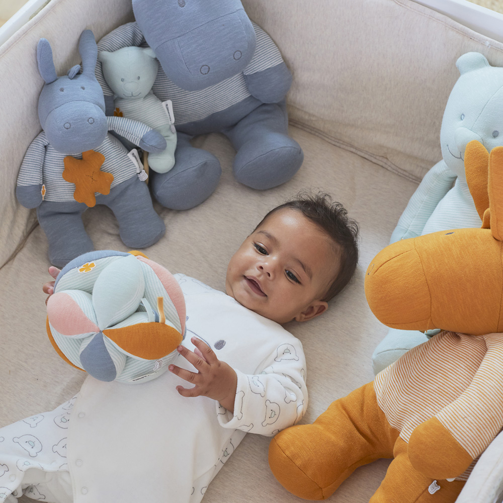 Jouet D Eveil Bebe Balle De Prehension Coton Bio Multicolore De Noukies Sur Allobebe Jouet D Eveil Bebe Balle De Prehension Coton Bio Multicolore De Noukies Sur Allobebe
