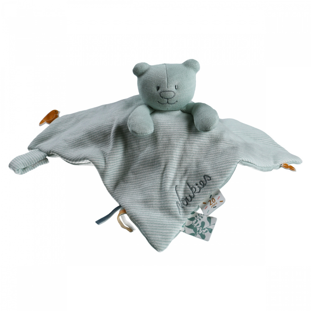 Doudou Nouky en coton bio, menthe