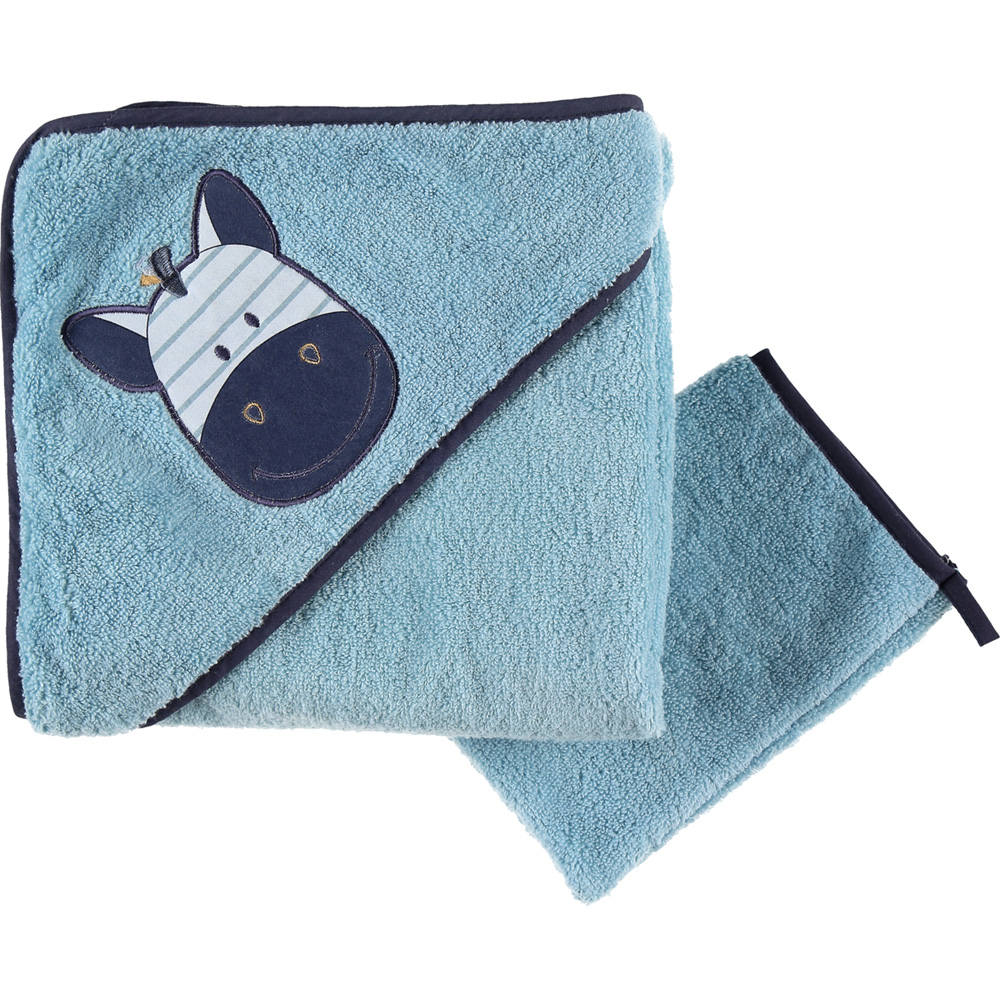 Sortie de bain bébé achille et zébrito de Noukies sur allobébé