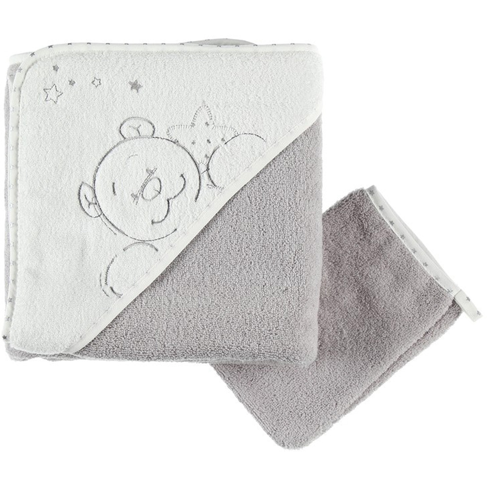3 Capes De Bain Bébé BORDEAG - 80x80cm, Absorbantes, Avec Capuche à Oreilles, 0-2 Ans