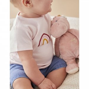 Les imparfaits - ensemble short et tee-shirt rose - 1 mois Noukies