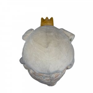 Les imparfaits - peluche large pili veloudoux beige 90 cm Noukies