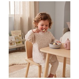 Lot de 2 bavoirs imperméables à manches et poche récupératrice brindilles Noukies