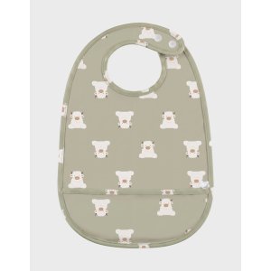 Lot de 3 bavoirs imperméables et poche récupératrice fluffy Noukies