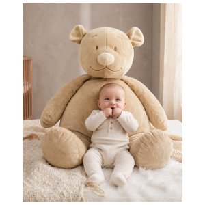Grande peluche nouky 80 cm avec pochon cadeau Noukies
