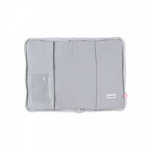 Protège carnet de santé kendi en veloudoux gris Noukies
