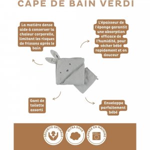 R&v cape de bain - verdi Noukies