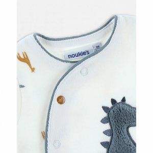 Pyjama bébé en velours dinosaure - 0 mois Noukies
