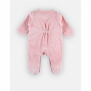 Pyjama bébé velours girafe rose 1 mois Noukies