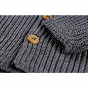 Gilet en maille gris foncé 9 mois Noukies