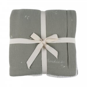 Couverture kendi 100x140 cm en veloudoux kaki Noukies