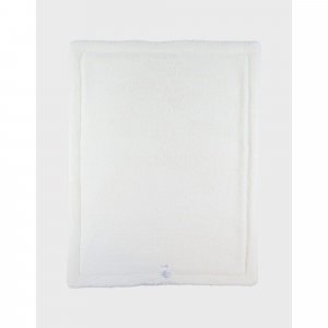 Couverture en tricot 75x100cm blanc Noukies