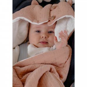 Nid d’ange, mousseline de coton bio Noukies