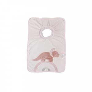 Bavoir bébé dinosaure rose popsie gigi et louli Noukies