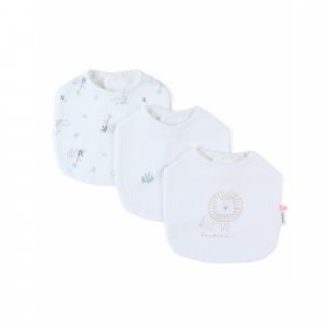 Lot de 3 bavoirs jersey savane - mix and match Noukies