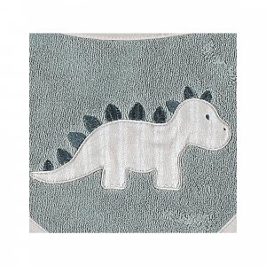 Lot de 2 bavoirs bandana dinosaure et arc en ciel Noukies