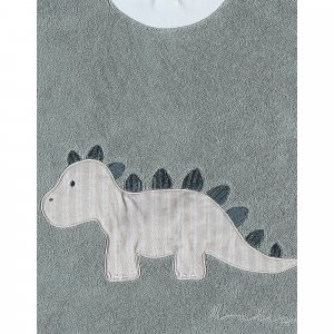 Bavoir bébé dinosaure vert Noukies