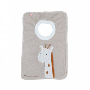 Bavoir bébé girafe beige Noukies