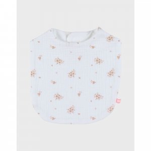 Lot de 3 bavoirs, mousseline de coton bio et éponge Noukies