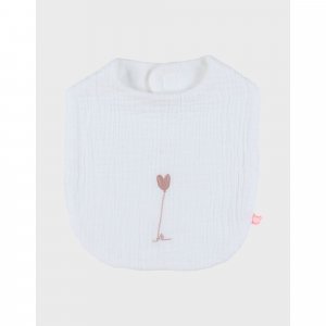 Lot de 3 bavoirs, mousseline de coton bio et éponge Noukies