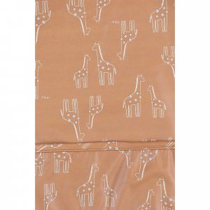 Bavoir tablier ocre motif girafe Noukies