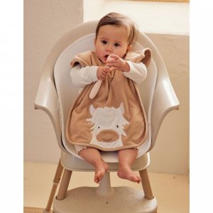 Lot 2 bavoirs éponge funny - fluffy orso & lily Noukies