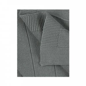 Couverture tricot 75 x 100 kaki mix and match Noukies