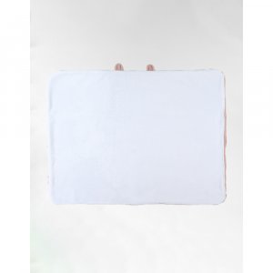 Couverture bébé 75 x 100 cm poil long ouatiné rose - mix and match Noukies