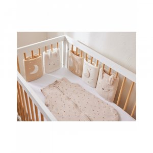 Gigoteuse 70cm jersey manches amovibles colombes du bonheur Noukies