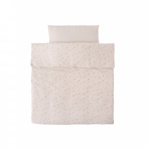 Housse de couette bali, moka & snow 100 x 140 cm Noukies