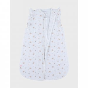 Gigoteuse 70cm, mousseline de coton bio, 1-6 mois - fleurs d'antan Noukies