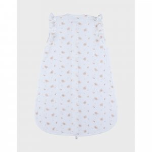 Gigoteuse 70cm, mousseline de coton bio, 1-6 mois - fleurs d'antan Noukies