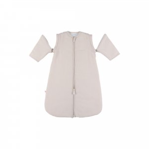 Gigoteuse nomade 70cm, mousseline de coton bio, 1-6 mois - beige Noukies