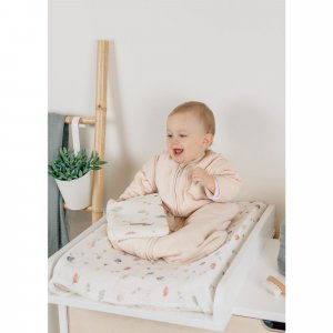 Gigoteuse nomade 70cm, mousseline de coton bio, 1-6 mois - beige Noukies