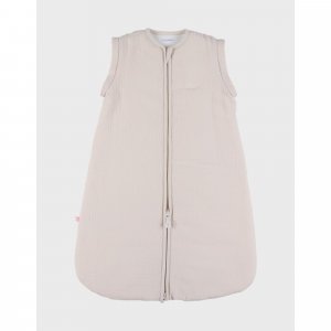 Gigoteuse nomade 70cm, mousseline de coton bio, 1-6 mois - beige Noukies