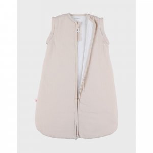 Gigoteuse nomade 70cm, mousseline de coton bio, 1-6 mois - beige Noukies