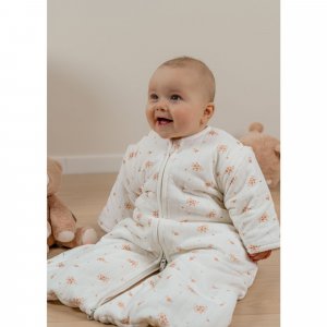 Gigoteuse nomade 70cm, coton bio, 1-6 mois - fleurs d'antan Noukies