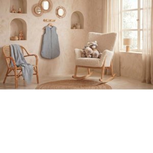 Gigoteuse été 70cm en coton bleu Noukies