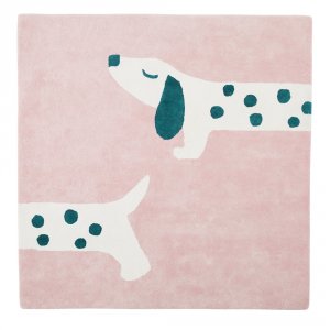 Tapis de chambre bébé en coton bio 120 x 120cm amy et zoé