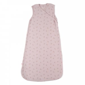 Gigoteuse pop 100cm rose mousseline imprimé libellule Noukies