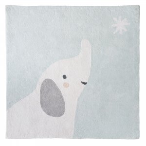 Tapis de chambre coton bio 120 x 120 cm anna et milo