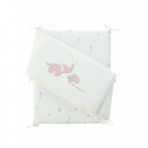 Tour de lit en veloudoux bali, moka & snow Noukies