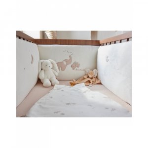 Tour de lit en veloudoux bali, moka & snow Noukies