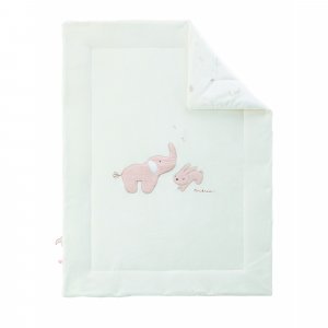 Couverture en veloudoux 75 x 100 cm bali, moka & snow Noukies