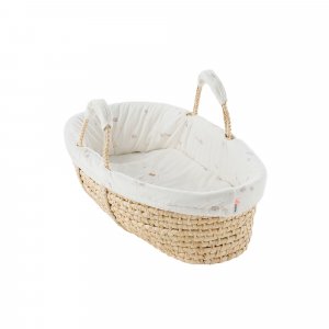 Couffin bali, moka & snow en veloudoux naturel Noukies