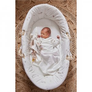 Couffin bali, moka & snow en veloudoux naturel Noukies