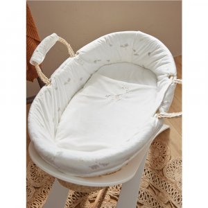 Couffin bali, moka & snow en veloudoux naturel Noukies