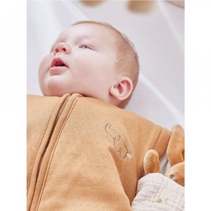 Gigoteuse 100cm jersey pointelle manches amovibles bali, moka & snow Noukies