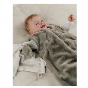 Gigoteuse bébé 100cm fausse fourrure kaki mix and match Noukies